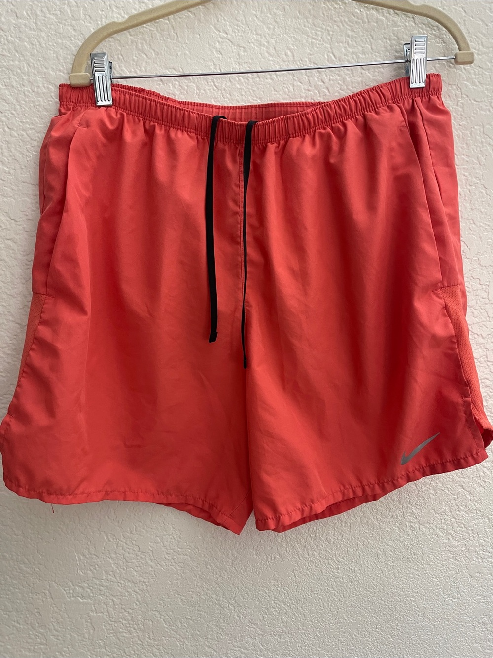 Nike Men’s Coral Swim Trunks with Black Drawstring